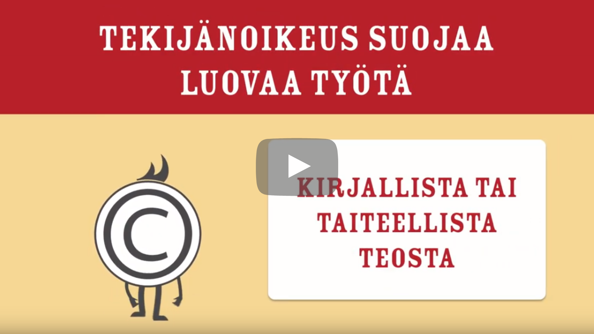 Kuva videosta toimii linkkinä videoon.